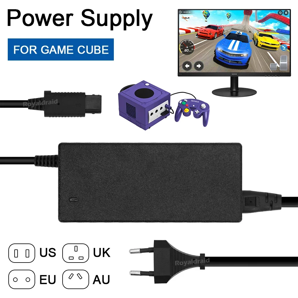 Gaming Console Uk - EU/US/UK/AU-Stecker AC-Adapter Netzteil für GameCube Videospielkonsole