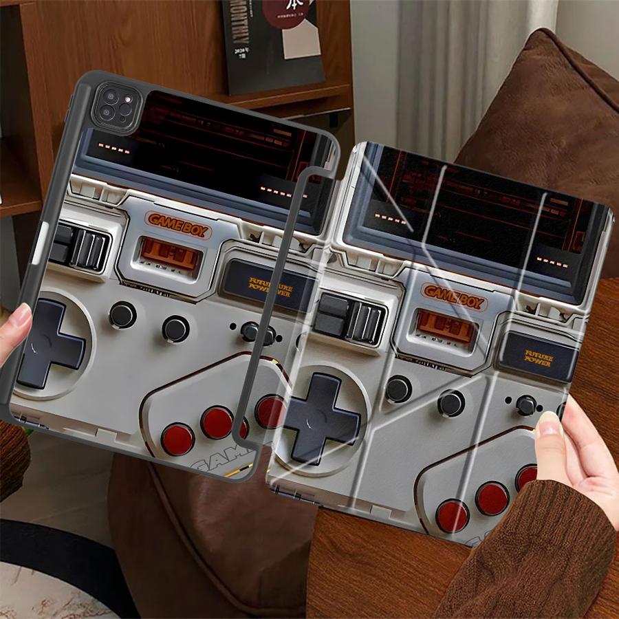 Gaming Console Apple - Humorvolle Retro-Gaming-Konsolen-Design-Hülle Tablet-Schutzhülle für iPad Air