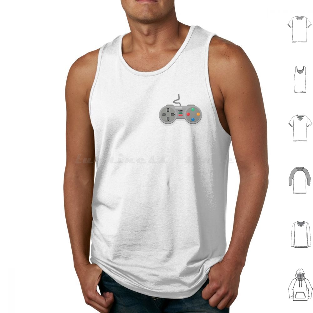 Gaming Console Old - Old Games Controller Grau Tank Tops