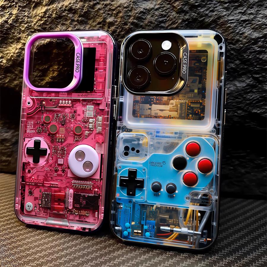 Gaming Console Apple - Retro-Gaming-Konsolen-Handyhülle für Apple iPhone 15 Plus