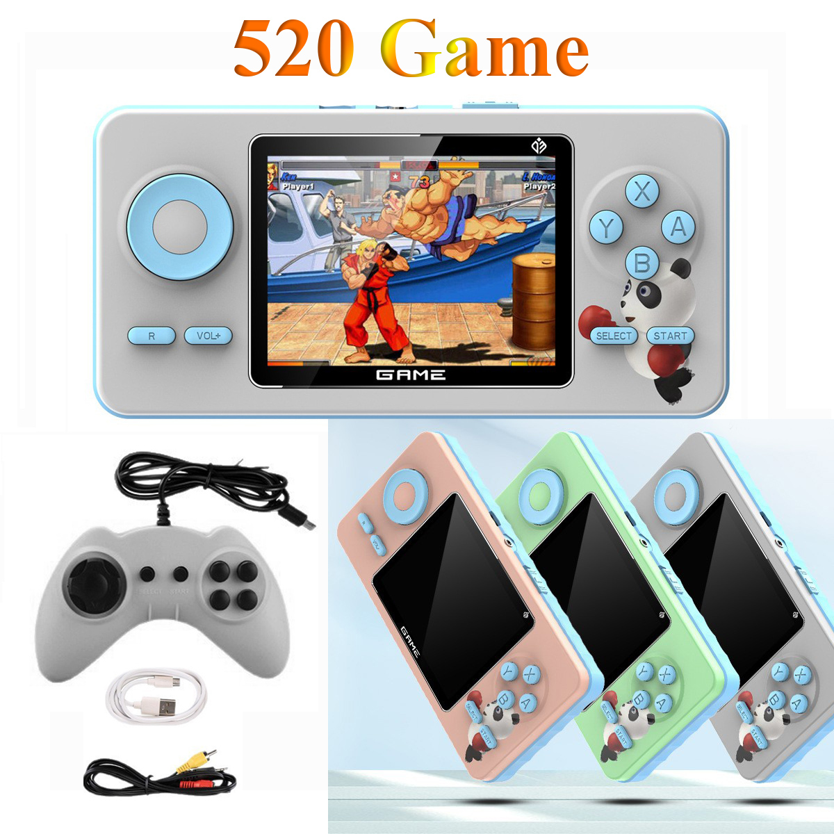 Gaming Console For 10 Year Old - S5 Mini Retro-Videospielkonsole mit 520 integrierten