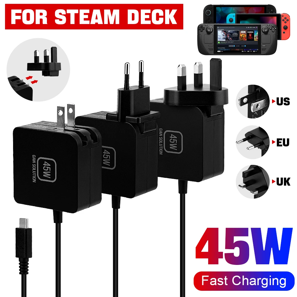 Gaming Console Uk - NEUES 45W AC-Netzteil Schnellladegerät mit EU/US/UK-Stecker