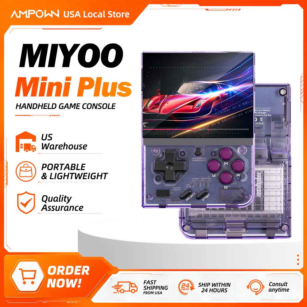 Gaming Console Deals - Miyoo Mini+ Retro Handheld-Spielkonsole 3,5 Zoll