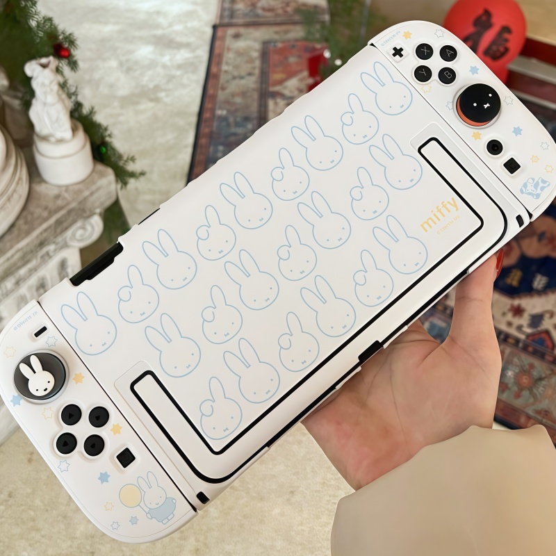 Thumb Grip Joystick - Geekshare Miffy Switch 2 Schutzhülle, halbtransparent,