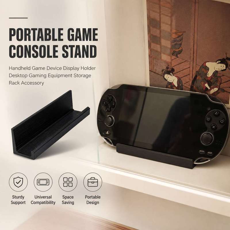 Gaming Console Display - Tragbarer Spielkonsolen-Ständer Handheld-Spielgerät-Halterung Desktop-Gaming-Ausrüstung Aufbewahrungsregal Zubehör