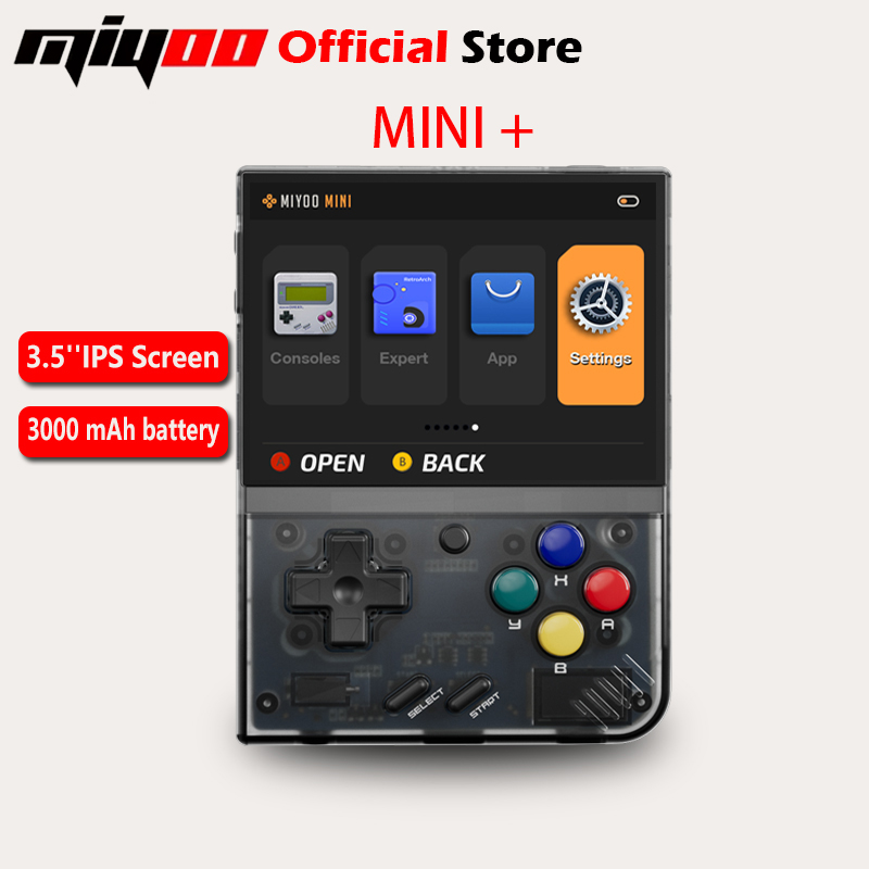 Gaming Console Deals - MIYOO Mini Plus Tragbare Retro-Handspielkonsole 3,5-Zoll-IPS-HD-Bildschirm