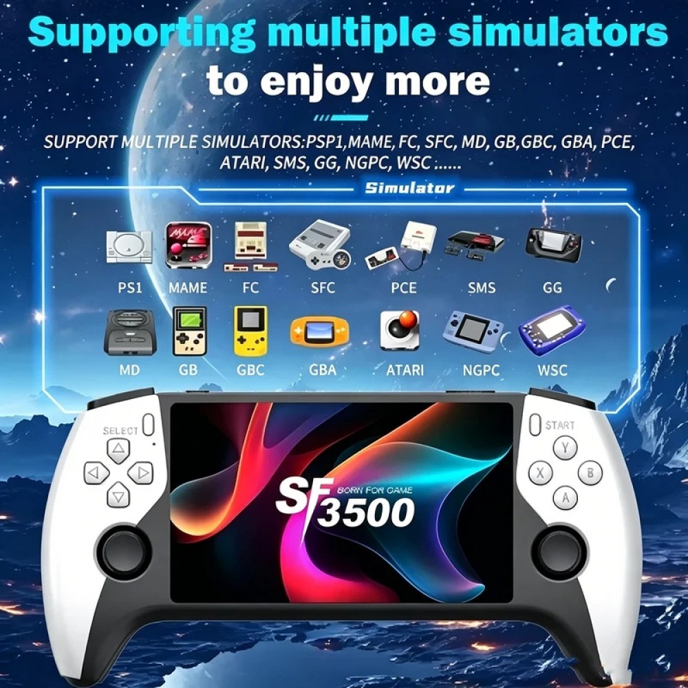 Gaming Console Deals - SF3500 5 Zoll Handheld-Spielkonsole für PS1