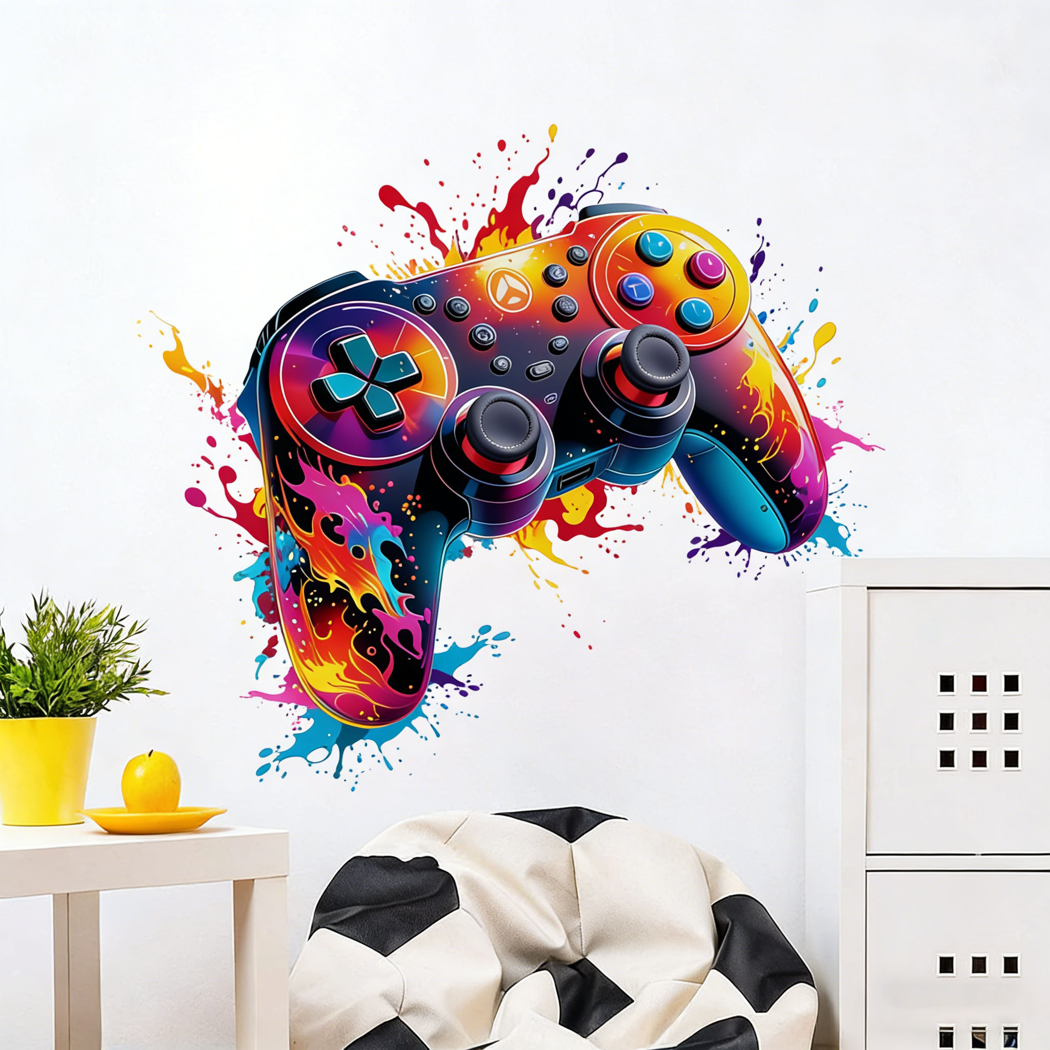 Rote Flammen Spielcontroller W – Gaming Console Wallpaper Bewertung und Preis