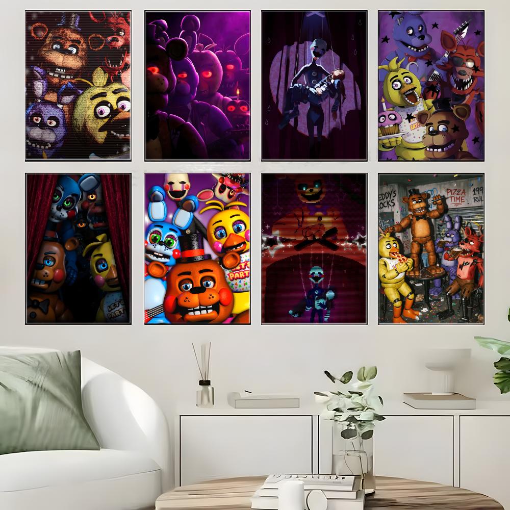 Dunkles Animatronisches Horror – Gaming Console Wallpaper Bewertung und Preis