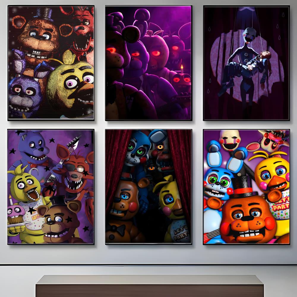 Dunkles Animatronisches Horror – Gaming Console Wallpaper Bewertung und Preis