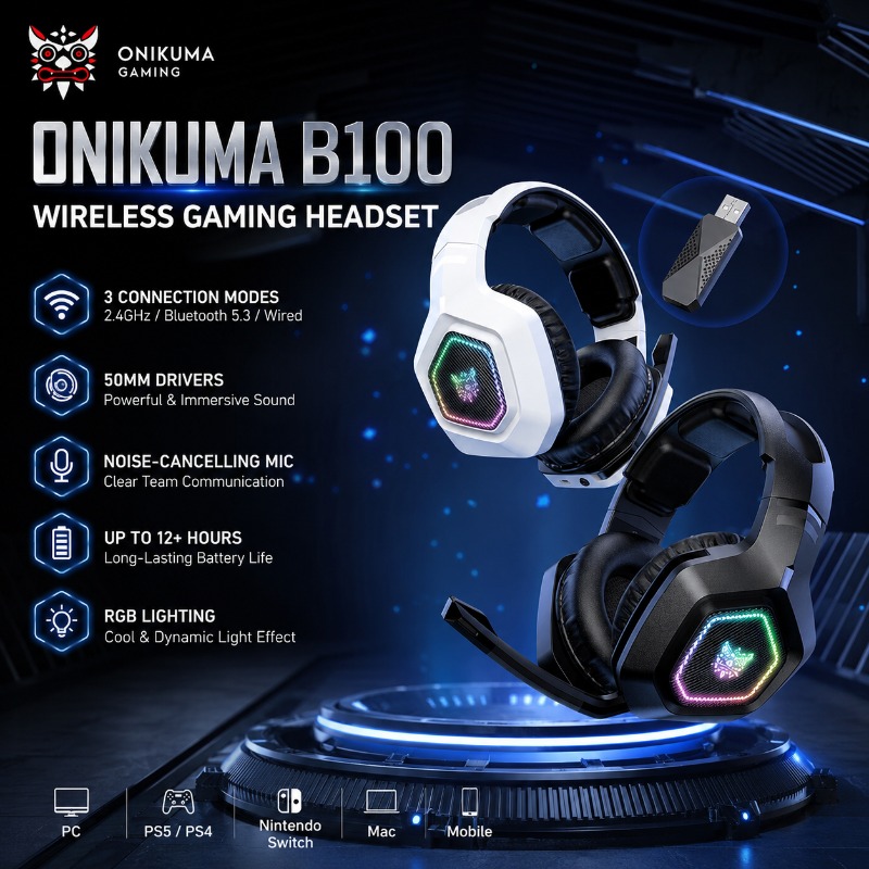 ONIKUMA B100 Kabelloses Gaming – Gaming Console Apple Bewertung und Preis